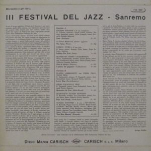 BASSO VALDAMBRINI Enrico INTRA Trio III FESTIVAL DEL JAZZ SANREMO