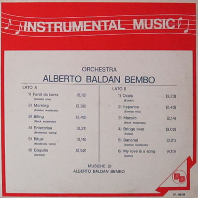 ALBERTO BALDAN BEMBO Orchestra INSTRUMENTAL MUSIC