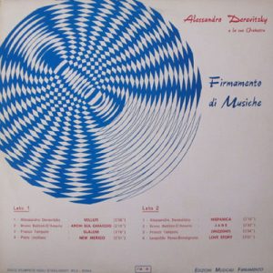 ALESSANDRO DEREVITZKY FIRMAMENTO DI MUSICHE