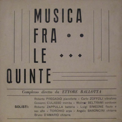ETTORE BALLOTTA MUSICA FRA LE QUINTE